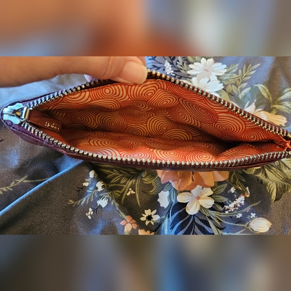 HOBO The Original Millie Clutch in Wine Red - Picture 7 of 7